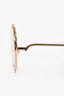 Chloe Clear/Gold '2138' Sunglasses