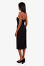 Rebecca Vallance Black Pearl Embellished 'Veronica' Strapless Midi Dress Size 6