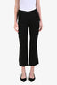 Proenza Schouler Black Tweed Button Detail Flare Pants Size 0