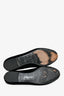 Salvatore Ferragamo Black Velvet Tortoise Bow Loafers Size 7