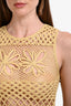 Pinko Yellow Crochet Sleeveless Top Estimated Size S