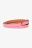 Hermès 2020 Pink Swift Leather Triple Tour Behapi Bracelet Size T2