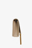 Saint Laurent Beige Leather Medium Kate Tassel Bag on Chain