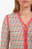 Missoni Pink Multicolour Wool Cardigan Size 44
