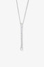 Tiffany & Co. Platinum Jazz Collection Diamond Drop Pendant Necklace
