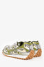 Bottega Veneta Green/White Mesh Sneakers Size 42