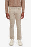 Loro Piana Brown Cotton Straight-Leg Jeans Size 33 Mens