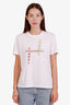 Pre-loved Chanel™ x Pharrell Williams 2019 White Crystal Embellished T-Shirt Size S