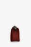 Pre-loved Chanel™ 2014-15 Burgundy Calfskin Chevron Quilted Medium Boy Flap Bag