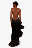 Retrofête Black Ruffled Kaitlin Dress Size M