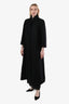 Pre-loved Chanel™ 2017 Black Wool Cashmere Front Pocket Maxi Coat Size 34