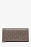 Gucci Rose Gold Metallic Canvas GG Imprimé Chain Wallet
