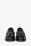 Christian Dior Black Brushed Calfskin Boy Platform Loafers Size 35.5