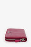 Prada Fiery Red Saffiano Leather Long Zip Wallet