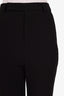 Rick Owens Black Virgin Wool Pleated Straight Leg Pants Size 2
