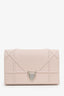 Christian Dior 2016 Pink Leather Diorama Wallet On Chain