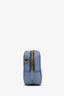 Prada Blue Saffiano Leather Camera Bag With Strap