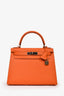 Hermès 2016 Orange Epsom Sellier Kelly 28 PHW