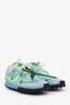 Off-White x Nike Blue Suede Nylon Waffle Racer Sneakers Size 9