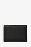 Prada Black Saffiano Leather Card Holder with Shoulder Strap