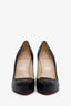 Christian Louboutin Black Leather Platform Heels Size 38
