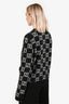 Gucci Black/White Cotton Blend GG Buttoned Cardigan Size XXXL