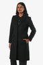 Max Mara Black Camel Single Breasted Coat Size 2 US