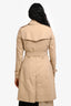 Burberry Beige Belted Trench Coat Size 2