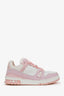 Louis Vuitton White/Pink Monogram Sneakers Size 6.5