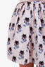 Miu Miu Pink Patterned Mini Skirt Size 40
