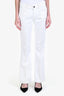 Goldsign White Denim Wide Leg Jeans Size 30