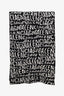 Balenciaga Black/White Wool Logo Scarf