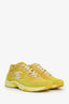 Pre-loved Chanel™ 19S Yellow Suede CC Logo Low Top Chunky Sneaker Size 40.5
