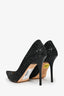 Jimmy Choo Black Glitter Heels Size 38.5