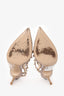 Valentino Beige Patent Rockstud Pointed Toe Heels Size 35