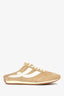 Vince Beige/White Suede 'Oasis' Slip On Sneaker Mules Size 36.5