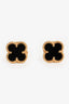 Boucles d'oreilles Van Cleef & Arpels Sweet Alhambra en or jaune 18 carats et onyx