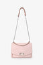 Max Mara Pink Leather Flap Shoulder Bag