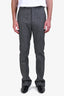Gucci Black/White Wool Slim Fit Trousers Size 48