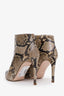 Stuart Weitzman Snakeskin Printed Ankle Boots Size 7