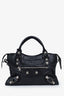 Balenciaga Black Leather Motocross Giant 21 City Bag