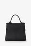 Delvaux So Black Grained Calfskin Leather Tempete PM Satchel Bag with Top Handle