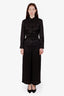 Fendi Black Silk FF Zucca Trousers Size 38