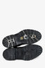 Saint Laurent Black Patent Combat Boots Size 40 Mens