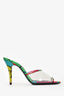 Saint Laurent Multicolour PVC 'Lolita' Floral Print Sandals Size 36.5