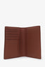Brunello Cucinelli Burgundy Grained Leather Passport Holder
