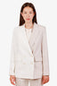 Veronica Beard White/Beige Linen 'Braeton' Dickey Jacket Size 2