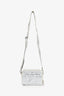 Christian Dior x Daniel Arsham 2019 White Leather Newspaper Bag with Strap