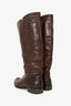Golden Goose Deluxe Brand Brown Leather Western Boots Size 40