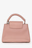 Louis Vuitton 2018 Pink Taurillon Leather Capucines BB with Strap